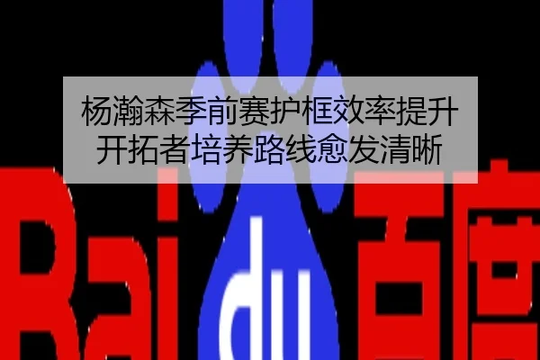杨瀚森季前赛护框效率提升 开拓者培养路线愈发清晰
